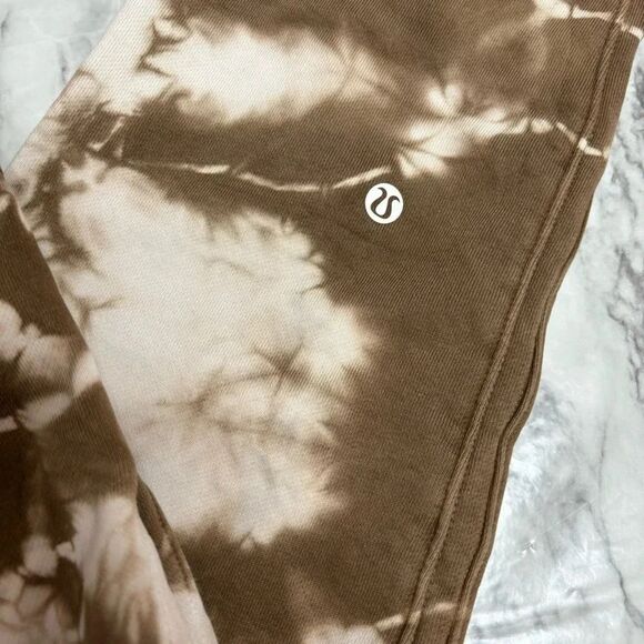 Lululemon Warm Down Joggers Sweatpants Earth Dye size 4 tan brown - Picture 3 of 9